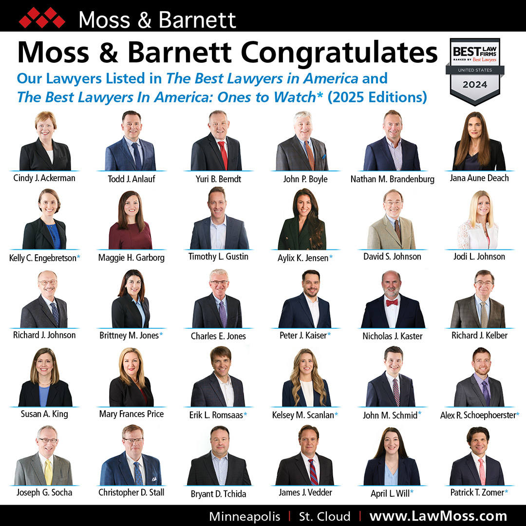 Moss & Barnett 2025 Best Lawyers and Ones to Watch